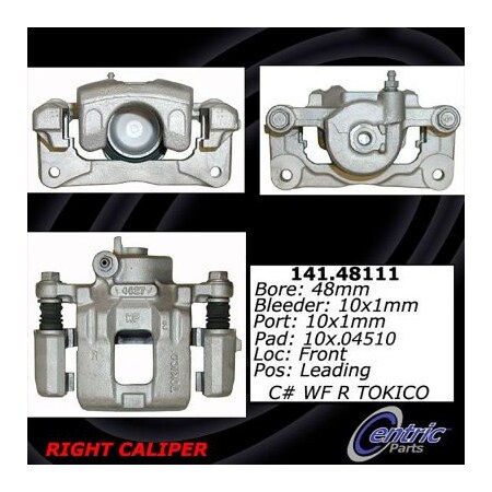 Centric Semi-Loaded Brake Caliper, Parts, 141.48111 141.48111